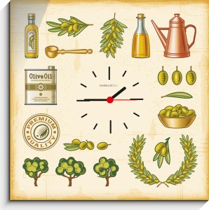 ZEGARY ŚCIENNE SZKLANE CCG.30.OLIVE 6