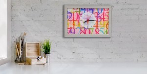 ZEGAR ŚCIENNY/BIURKOWY CDA.23.01  COLOR NUMBERS