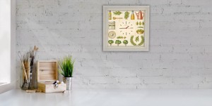 ZEGAR ŚCIENNY CDA.20.OLIVE 6