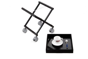 SKŁADANE WÓZKI SERWISOWE STFG.30.CLEAR  