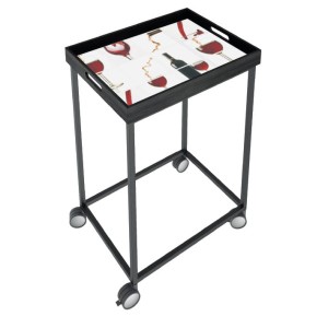 MOBILNE STOLIKI Z TACĄ STTG.36.13 RED WINE