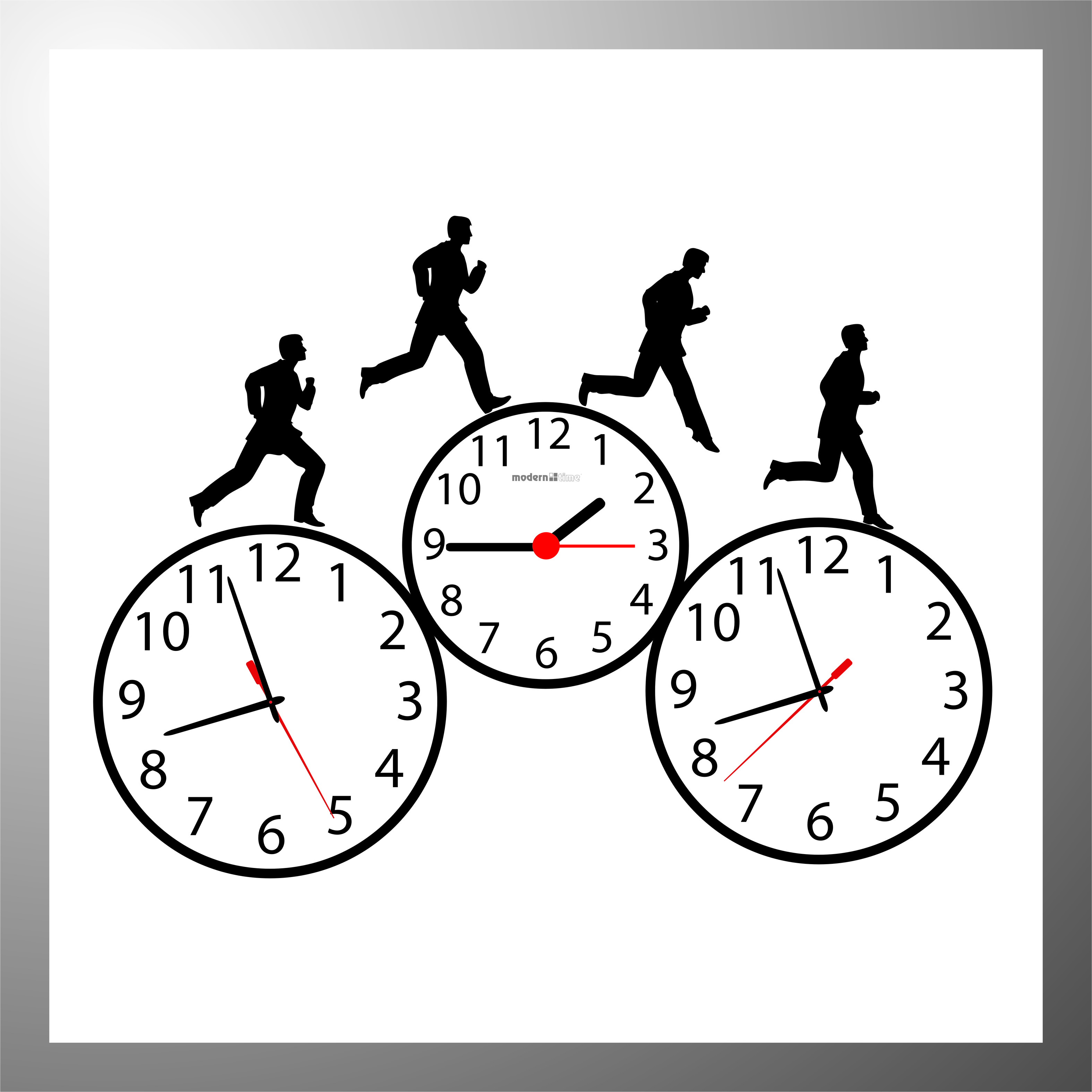 WALL CLOCK CDA.40.04 TIME IS RUNNING
