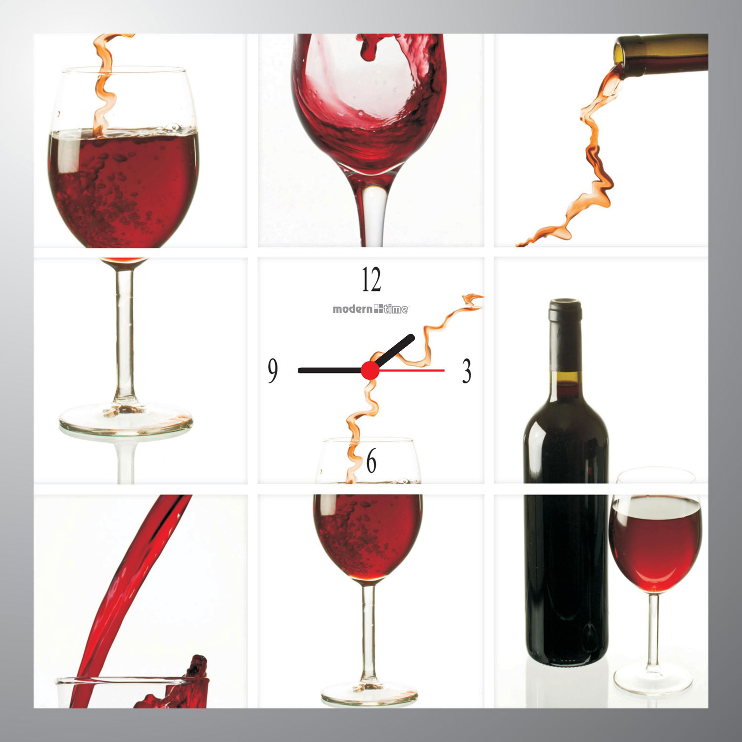 WALL CLOCK CDA.40.13 RED WINE